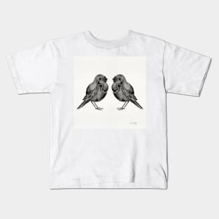 Black Birds Kids T-Shirt